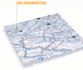 3d view of Velika Obarska