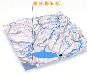 3d view of Donje Krnjice