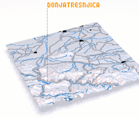 3d view of Donja Trešnjica