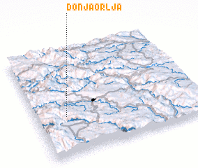 3d view of Donja Orlja