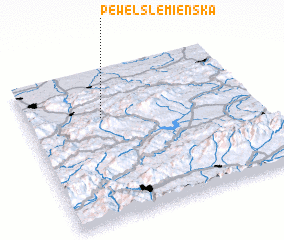 3d view of Pewel Ślemieńska