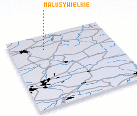 3d view of Małusy Wielkie