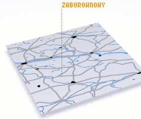 3d view of Zaborów Nowy