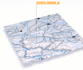 3d view of Gornja Mala