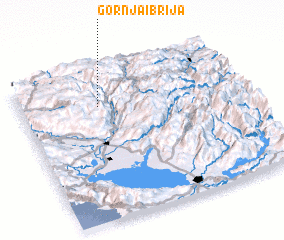 3d view of Gornja Ibrija