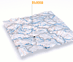 3d view of Rijeka