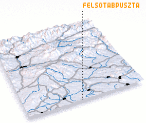 3d view of Felsőtábpuszta