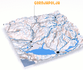 3d view of Gornja Polja