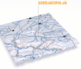 3d view of Gornja Sipulja