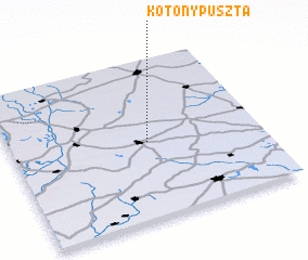 3d view of Kötönypuszta