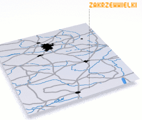 3d view of Zakrzew Wielki