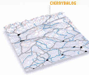 3d view of Čierny Balog