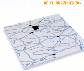 3d view of Anielin-Kazimierzów