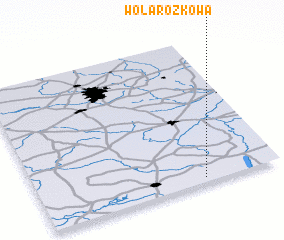 3d view of Wola Rożkowa