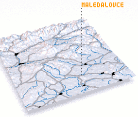 3d view of Malé Dáľovce