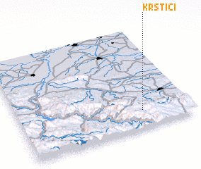 3d view of Krstići