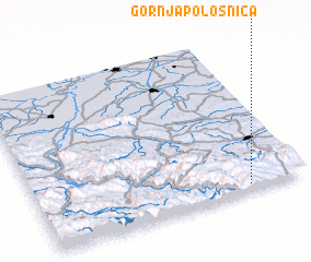 3d view of Gornja Pološnica