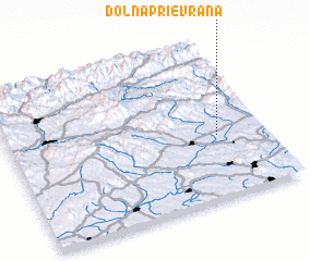 3d view of Dolná Prievrana