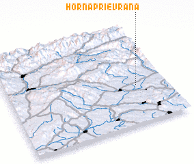 3d view of Horná Prievrana