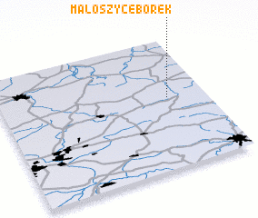 3d view of Małoszyce Borek