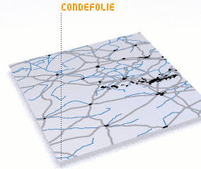 3d view of Condé-Folie