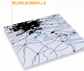 3d view of Milon-la-Chapelle