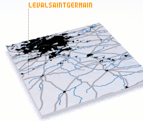 3d view of Le Val-Saint-Germain