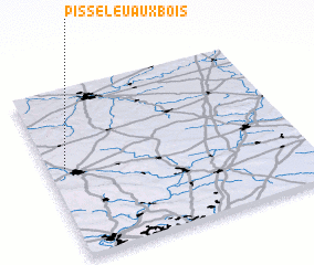 3d view of Pisseleu-aux-Bois