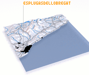 3d view of Esplugas de Llobregat