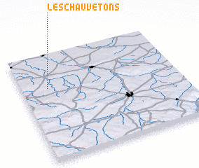 3d view of Les Chauvetons