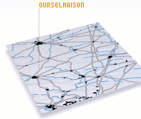 3d view of Oursel-Maison