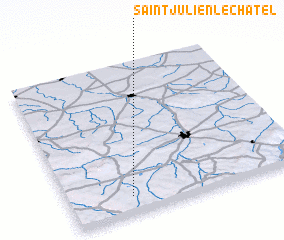 3d view of Saint-Julien-le-Châtel