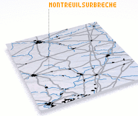 3d view of Montreuil-sur-Brêche