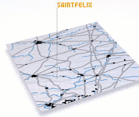 3d view of Saint-Félix