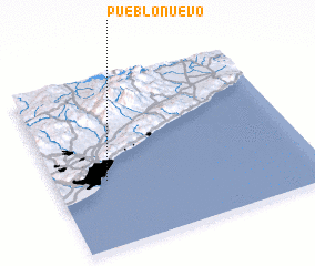 3d view of Pueblo Nuevo