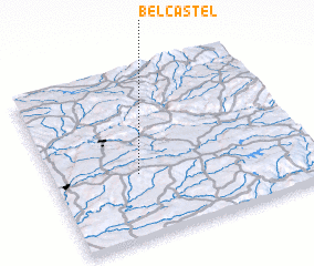 3d view of Belcastel