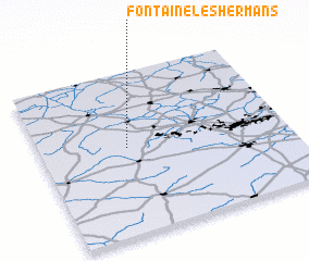 3d view of Fontaine-lès-Hermans