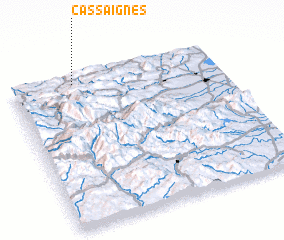 3d view of Cassaignes