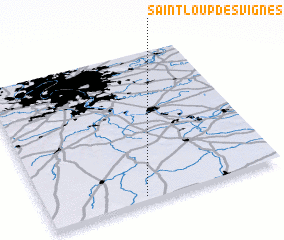 3d view of Saint-Loup-des-Vignes