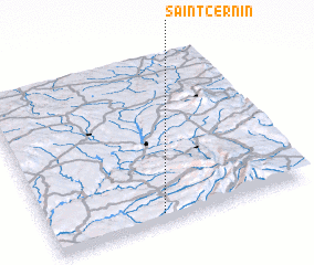 3d view of Saint-Cernin