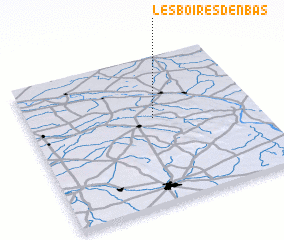 3d view of Les Boires dʼen Bas