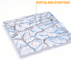 3d view of Montalba-le-Château