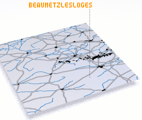 3d view of Beaumetz-lès-Loges