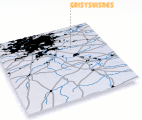 3d view of Grisy-Suisnes