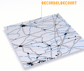 3d view of Bécordel-Bécourt