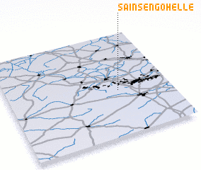 3d view of Sains-en-Gohelle