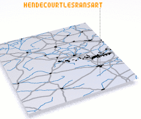 3d view of Hendecourt-lès-Ransart