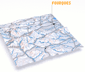 3d view of Fourques
