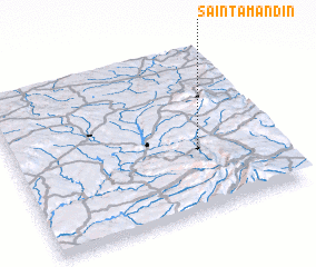 3d view of Saint-Amandin