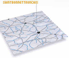 3d view of Saint-Bonnet-Tronçais